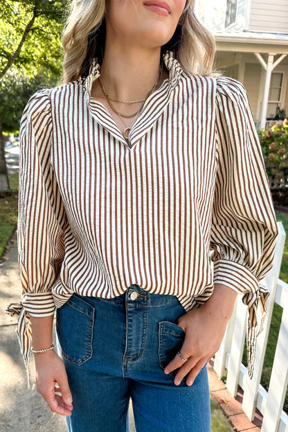 striped blouse