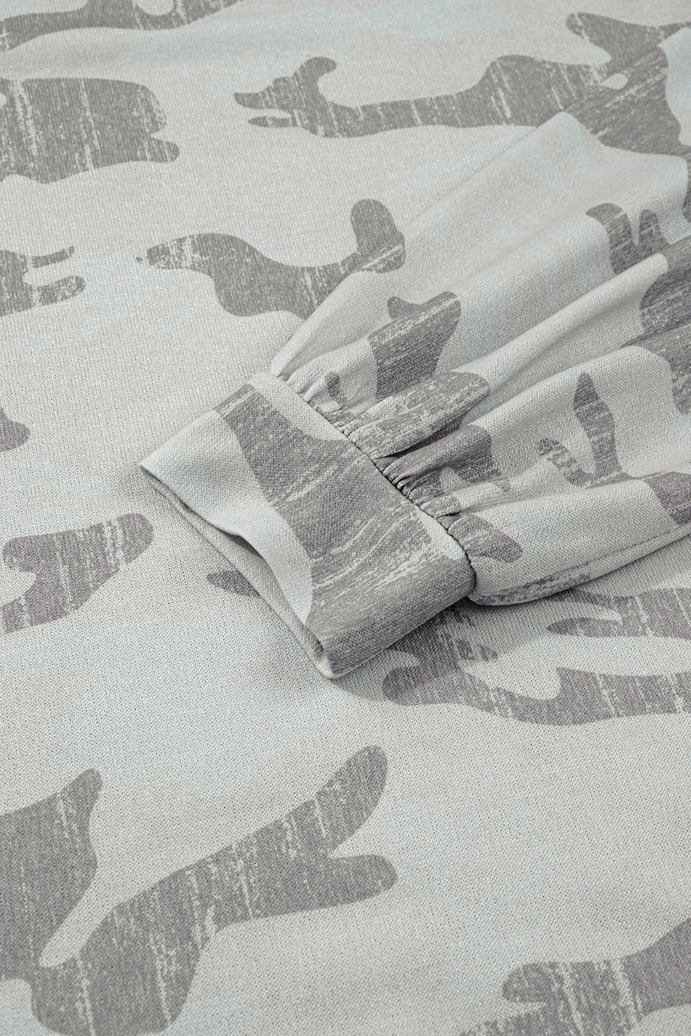 camouflage print sweatshirt