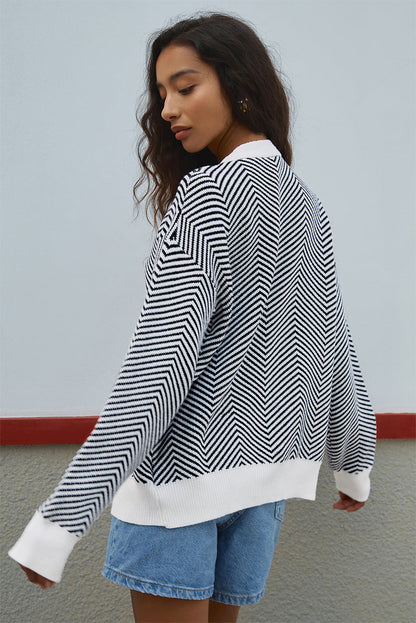 herringbone cardigan