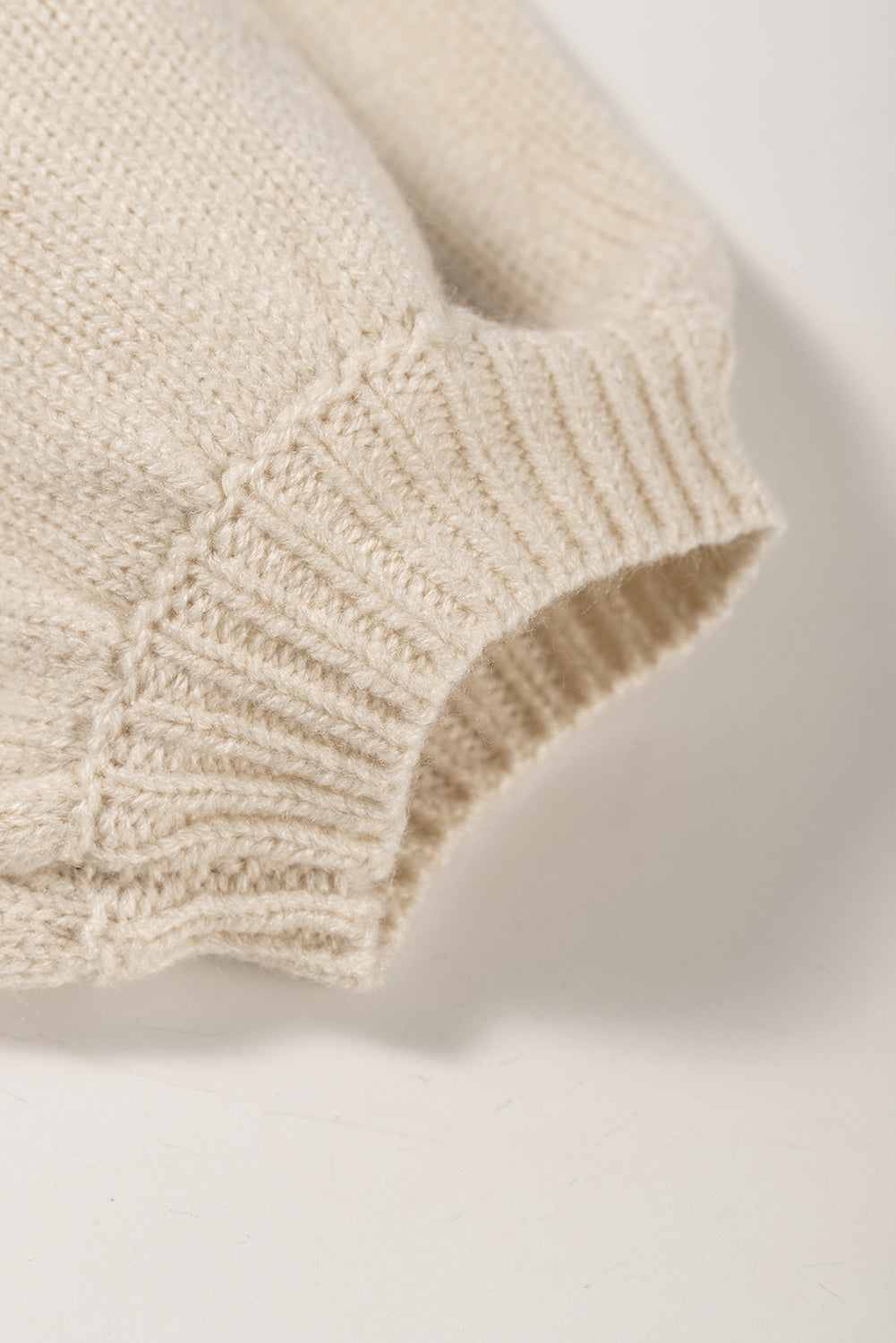 Elegant Black Patchwork Tie-Back Sweater