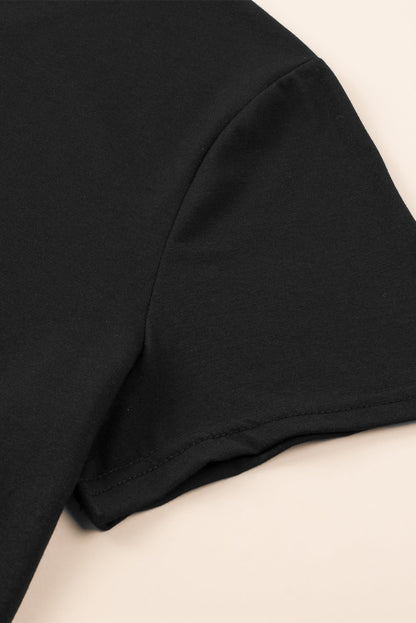 Wild Leopard Patched V Neck Plus Size Maxi Dress