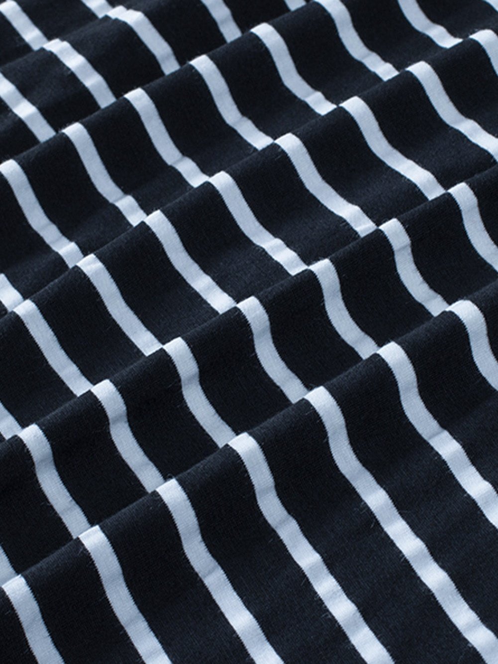 Elegant Black Striped Ruffled Button-Up Blouse