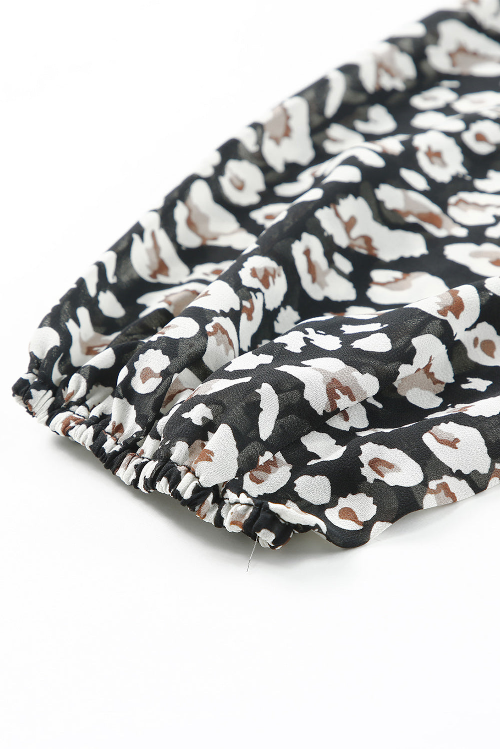 Ruffle Sleeve V Neck Floral Chiffon Maxi Dress