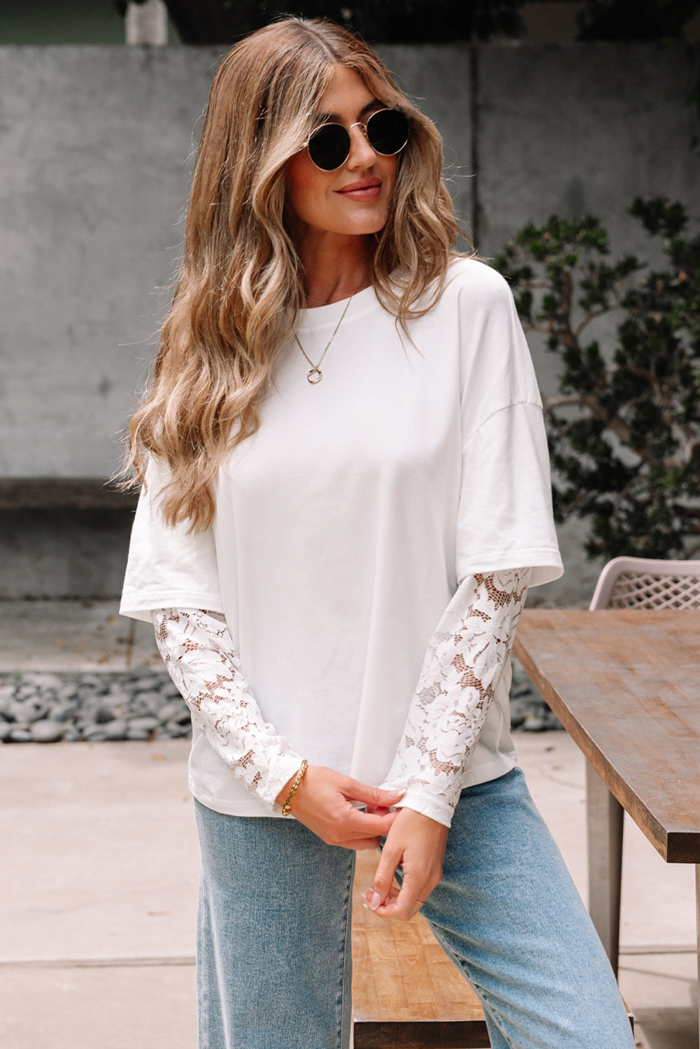 lace long sleeve top