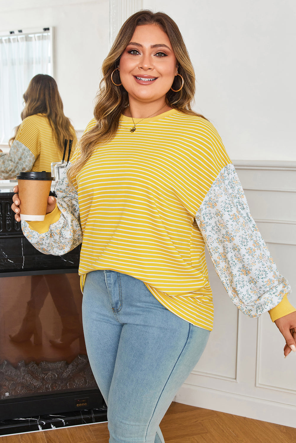 plus size long sleeve top