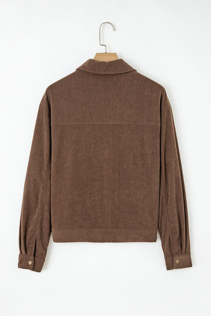 zip up corduroy jacket