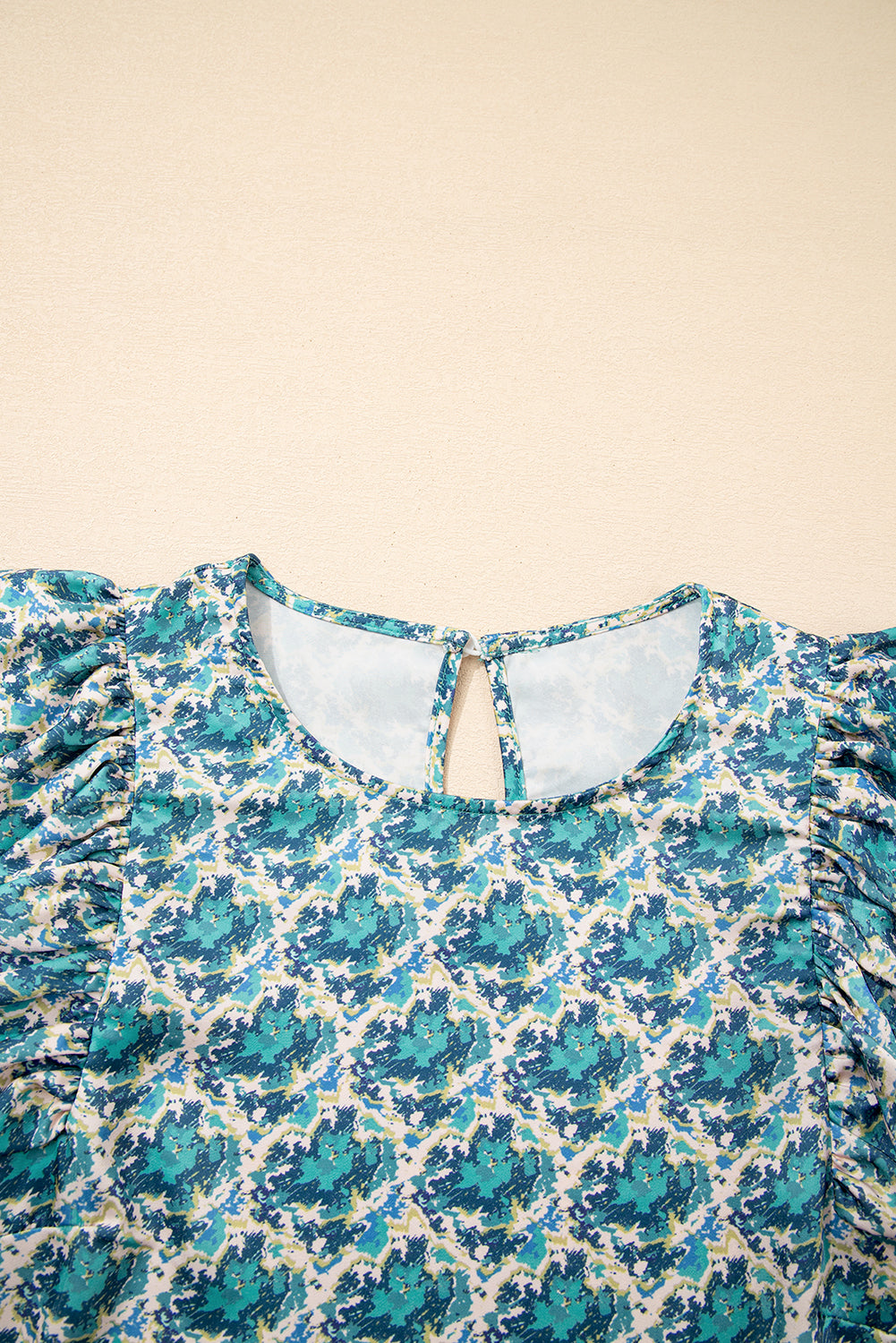 abstract print blouse