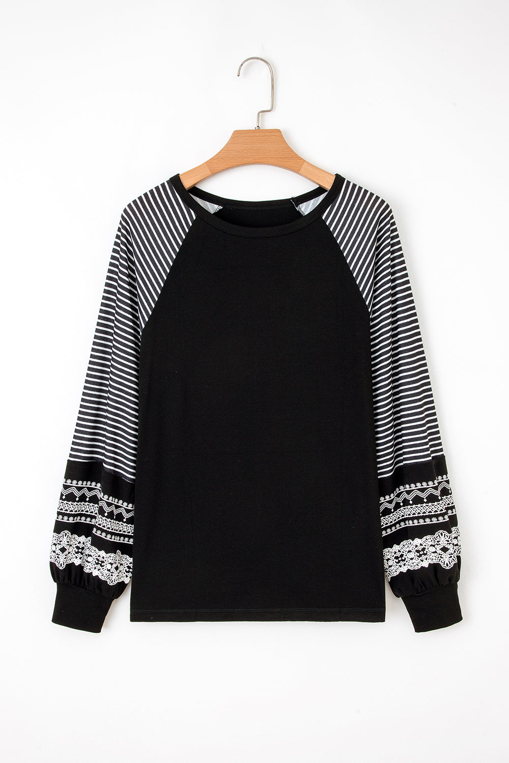 black long sleeve top
