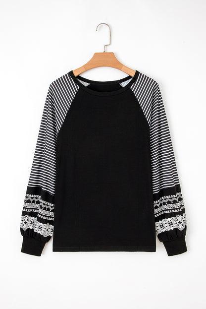 black long sleeve top