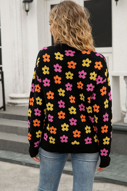womens flower sweater