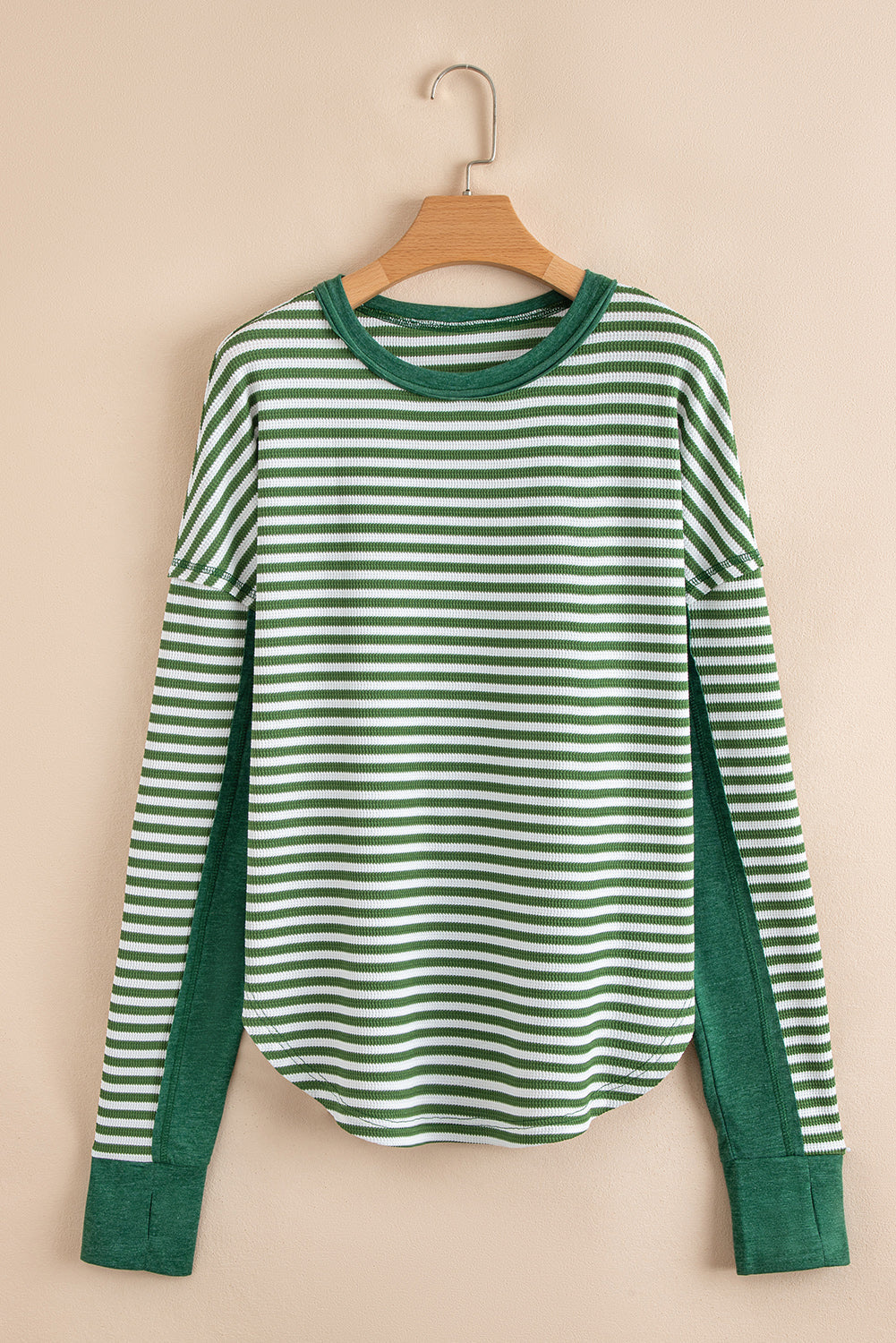 striped long sleeve top