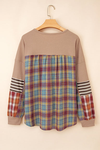 waffle long sleeve top