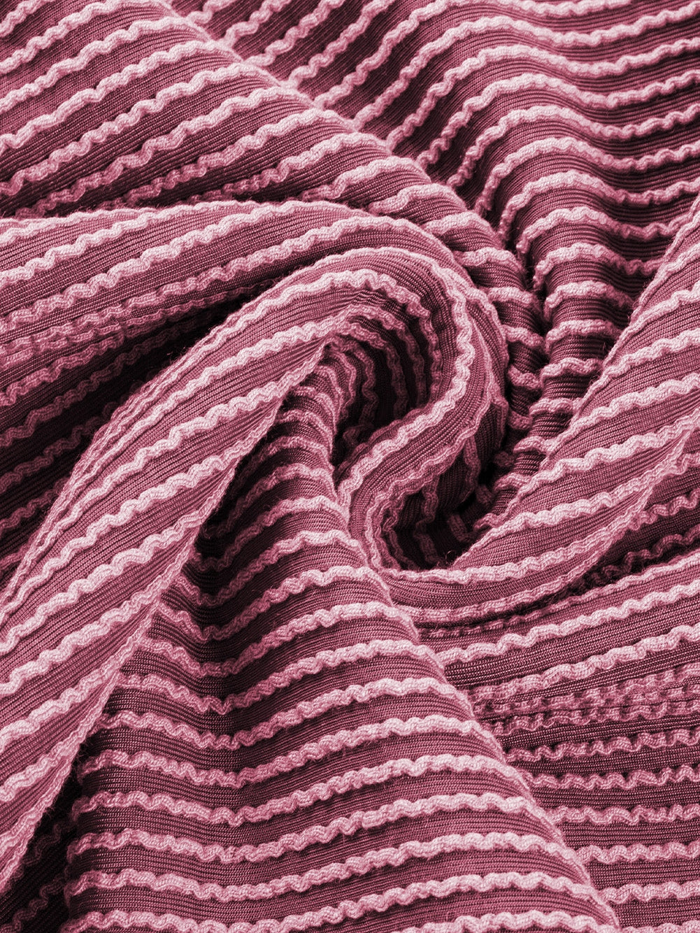 Rose Pink Textured V-Neck Dropped Shoulder Plus T-Shirt