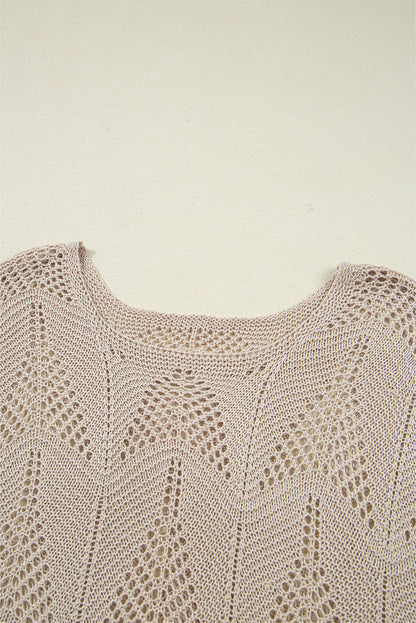 crochet hollow out sweater