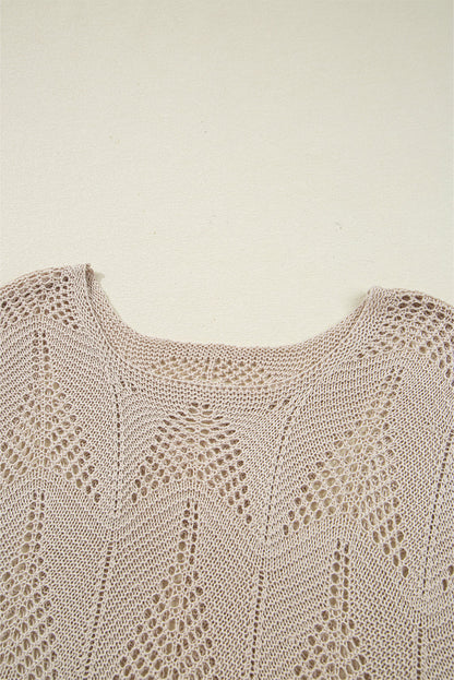 crochet hollow out sweater