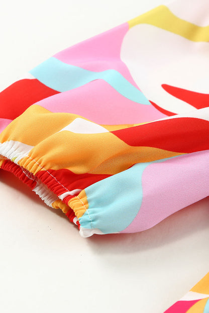 Comfortable Floral Print And Pockets Loose Fit Sleeveless Mini Dress - A-Line - Jewel