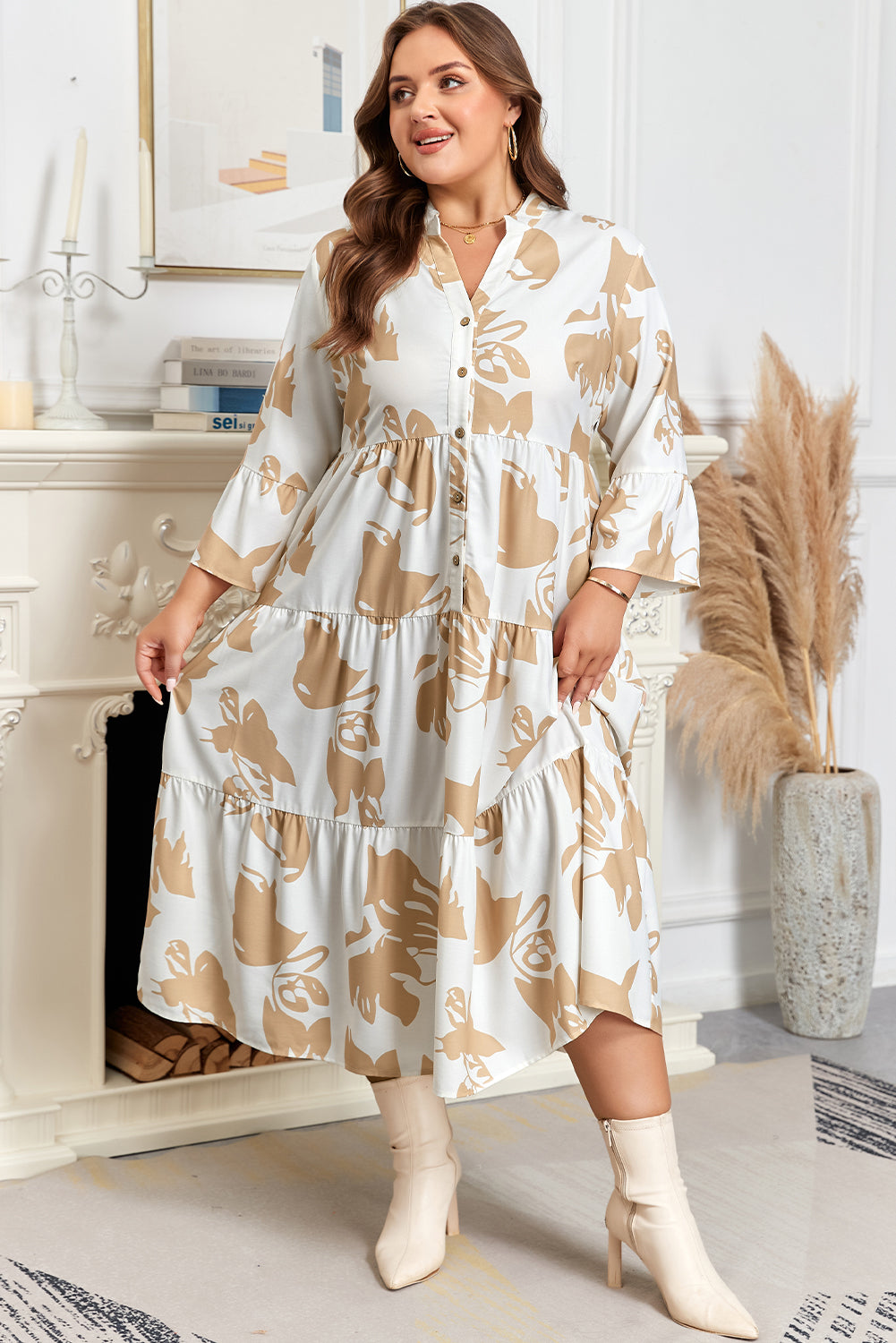 plus size floral dress