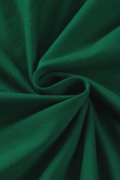 Green Eyelet Flutter Sleeve Plus Size Top