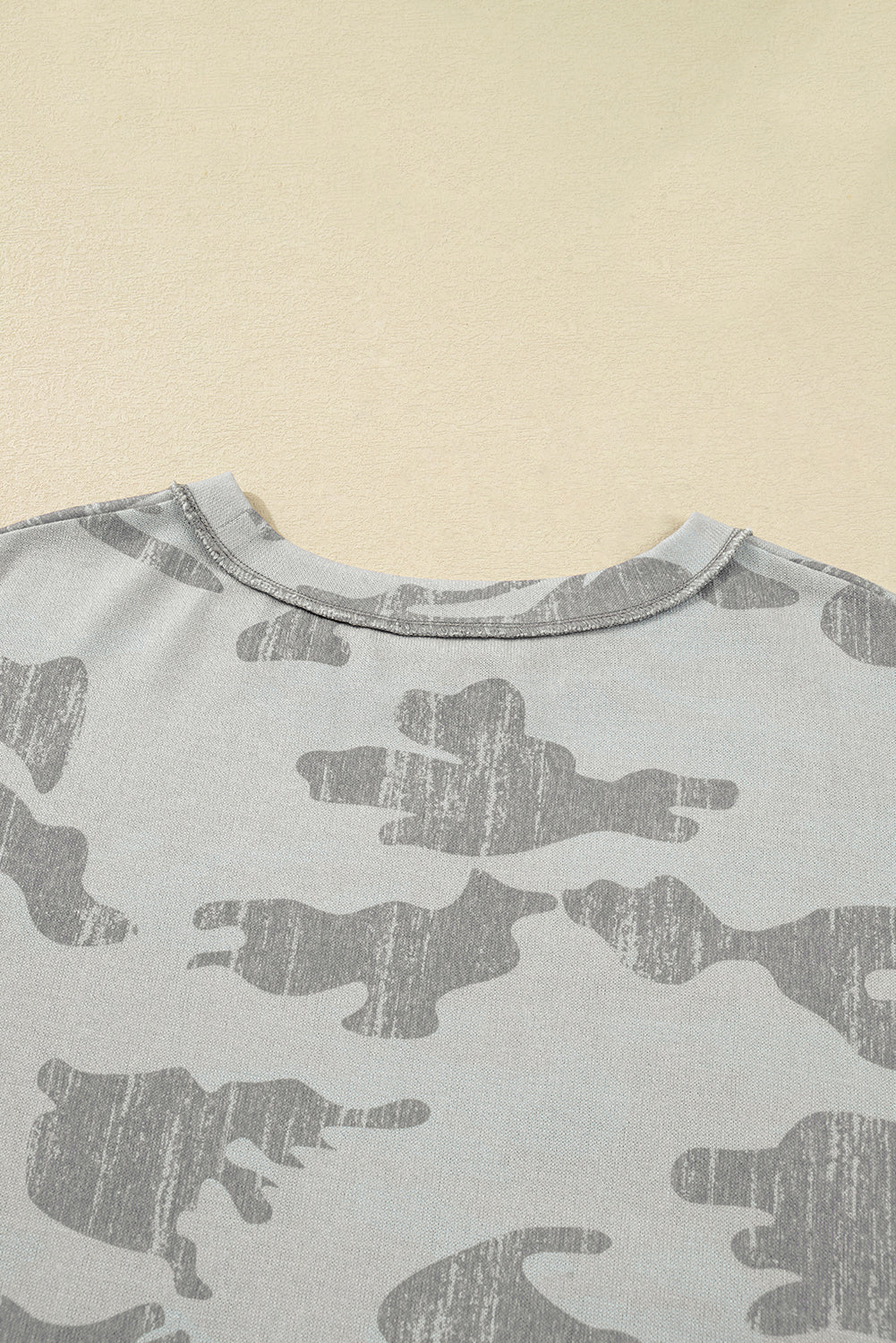 camouflage print sweatshirt