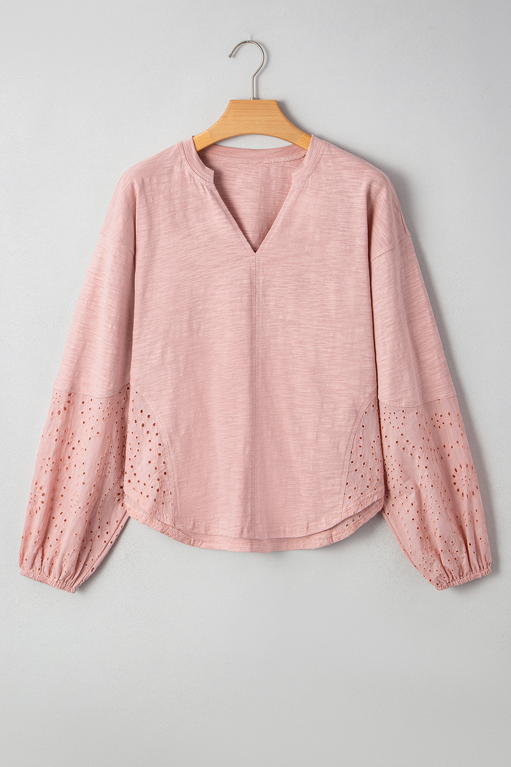 light pink blouse