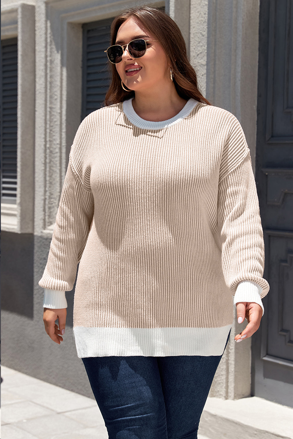 plus size casual sweater