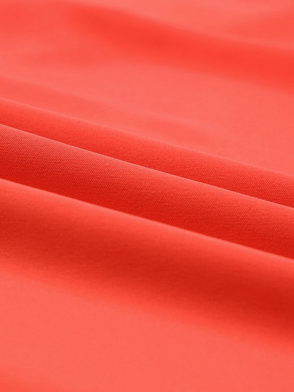 Fiery Crimson V Neck Blouse with Flare Sleeves