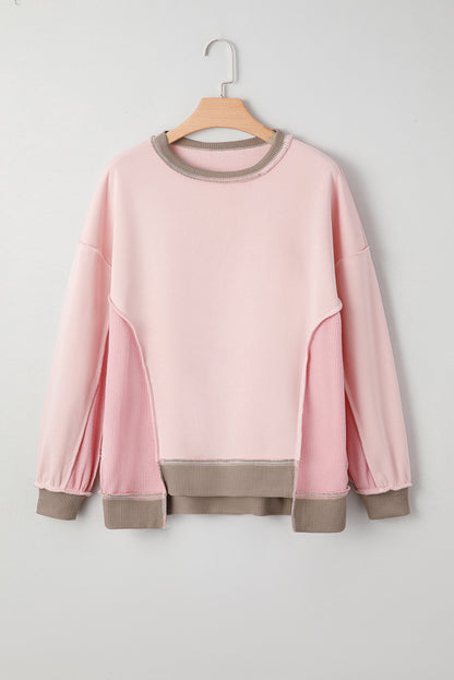 color block sweatshirt