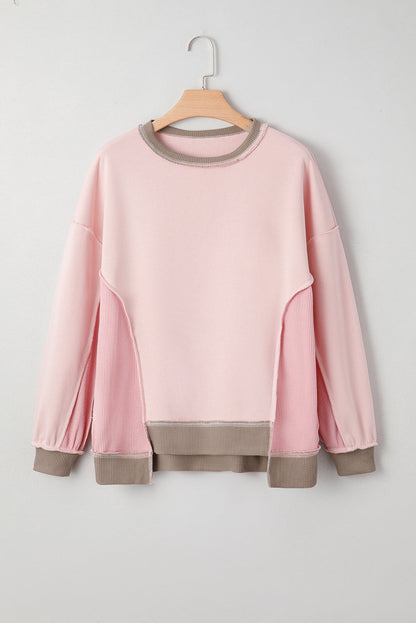 color block sweatshirt
