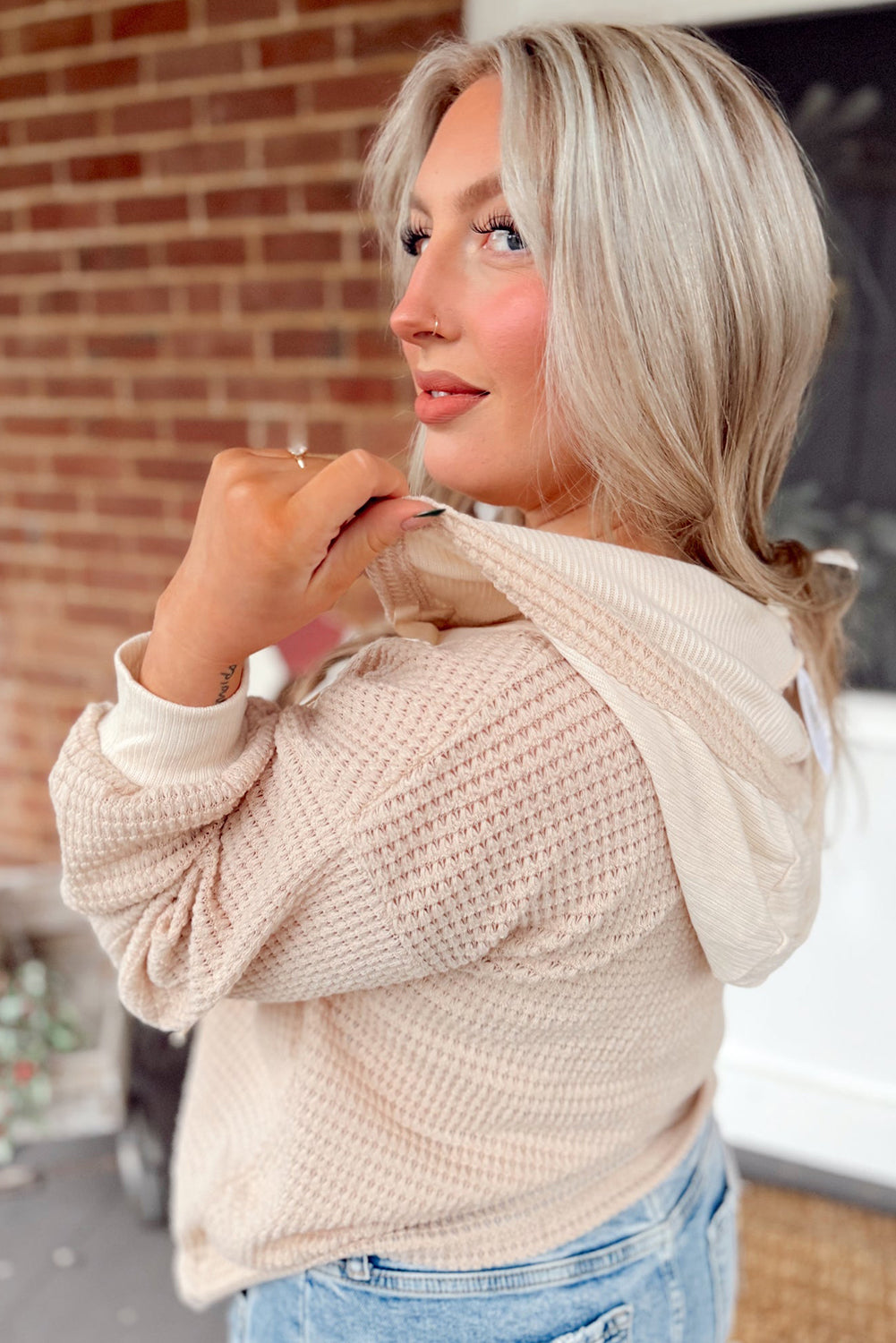 Hooded Long Sleeve Top