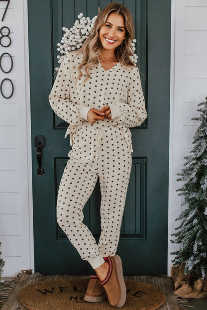 polka dot lounge set