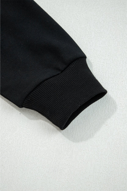 black graphic sweatshirt