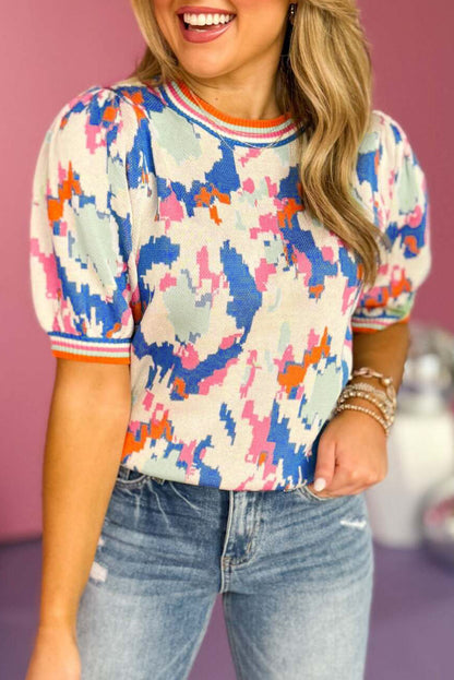 short sleeve sweater top