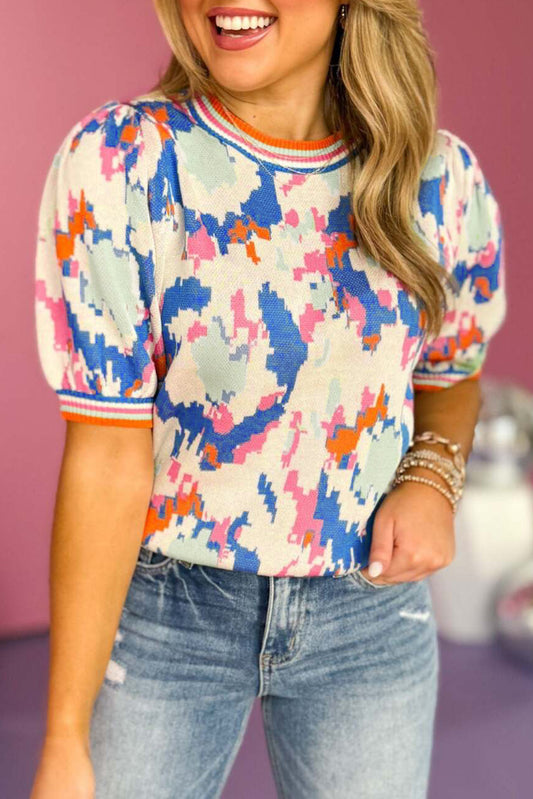 short sleeve sweater top