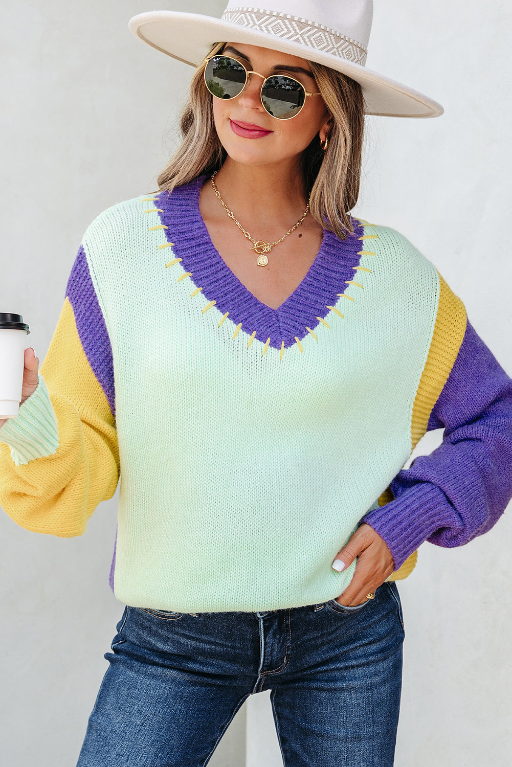 drop shoulder sweater