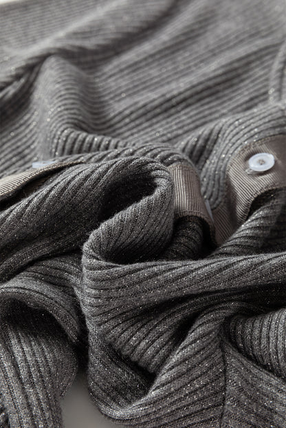 ribbed knit cardigan