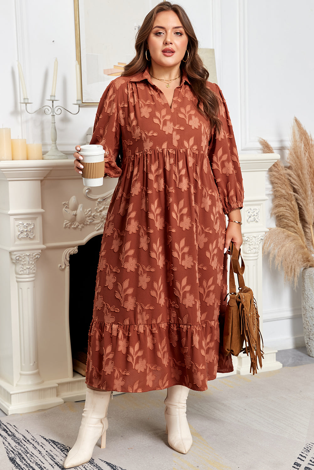plus size floral dress