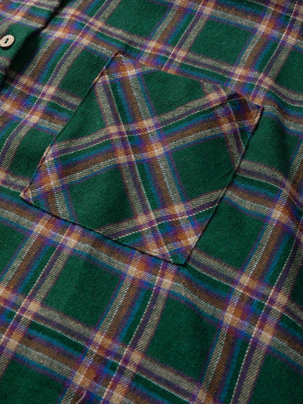 Green Plaid Oversized Tunic Shirt with Half Sleeves