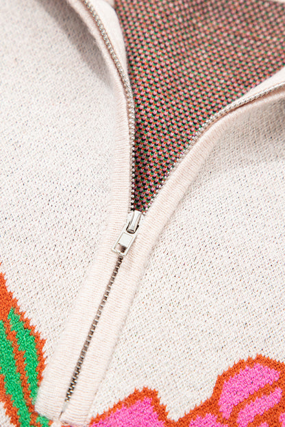 quarter zip sweater women