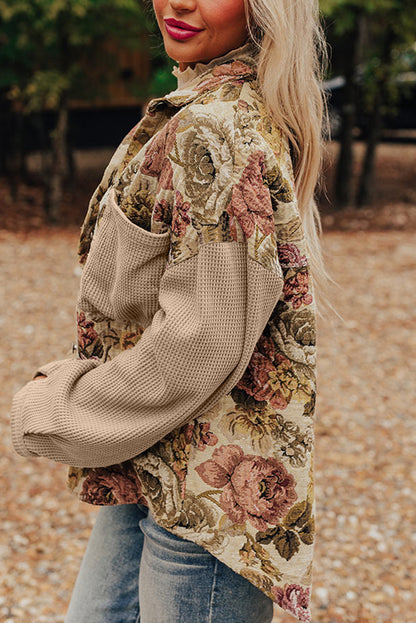 floral patchwork jacket