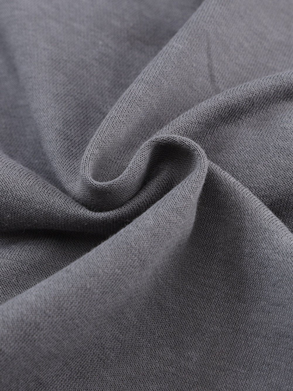 Exposed Seam Twist Gray Oversized Pullover with Open Back