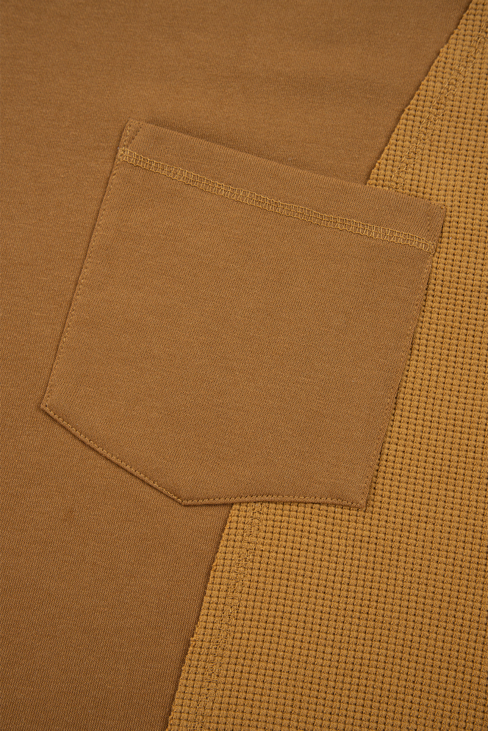 mix texture patchwork sweatshirt