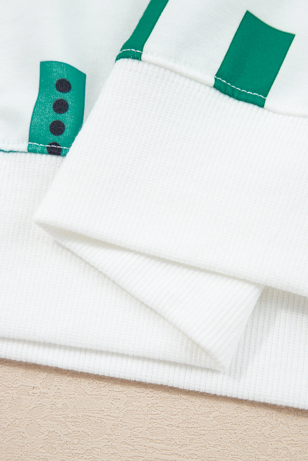 White Plus Size Christmas Ho Ho Ho Print Long Sleeve Top and Shorts 2pc Lounge Set