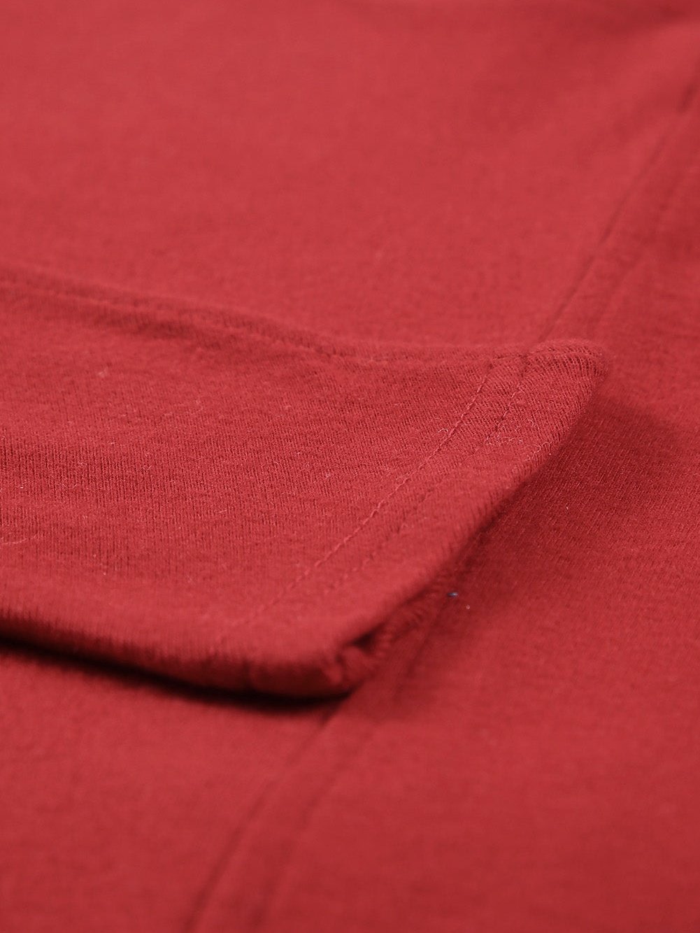 Fiery Red Crew Neck Patchwork Long Sleeve Casual Top