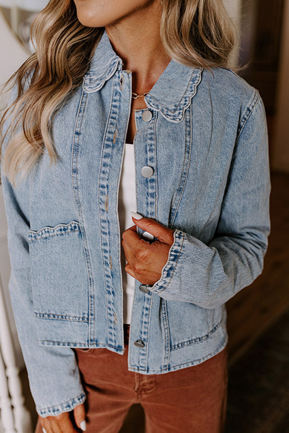 button up denim jacket
