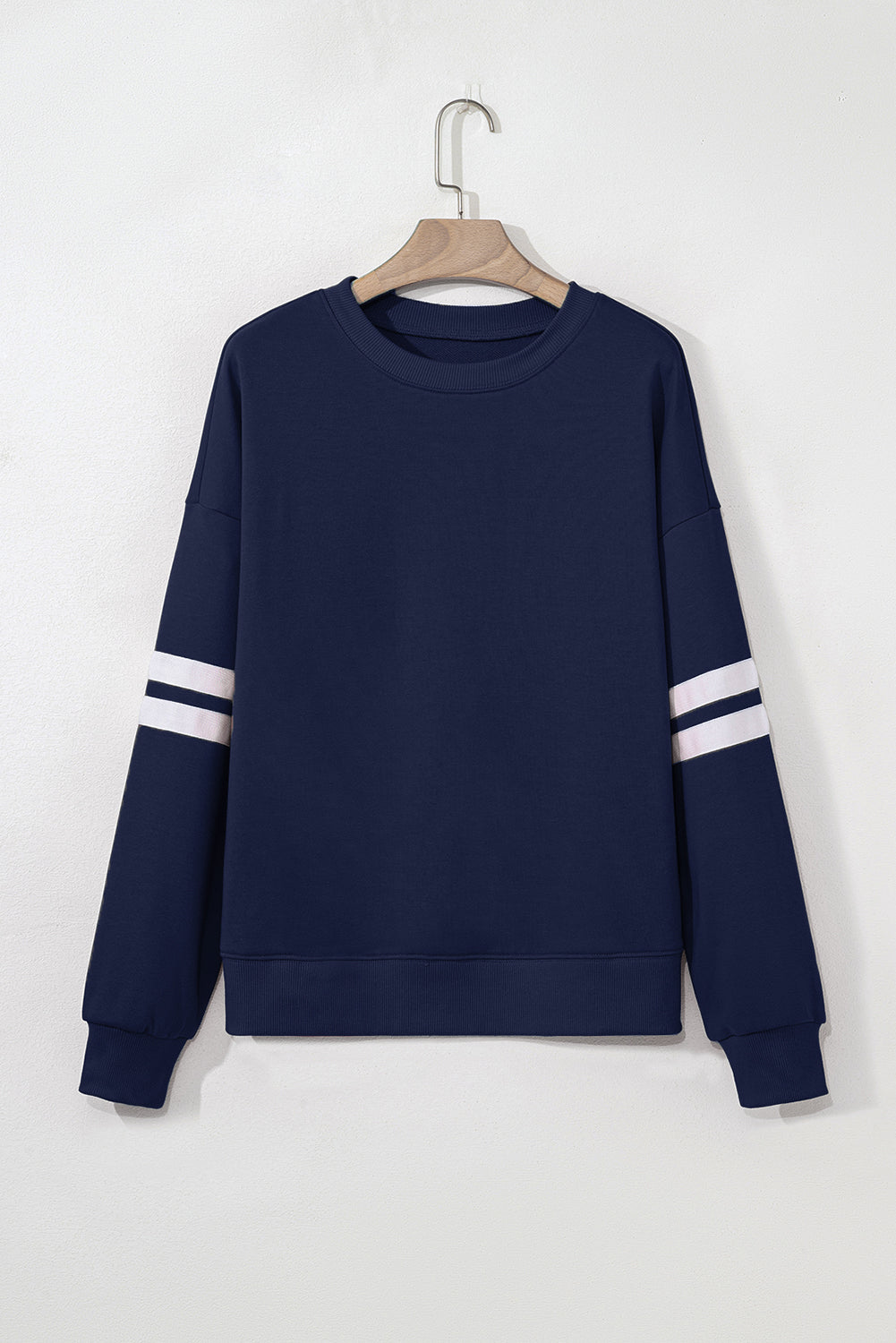 varsity stripe sweatshirt