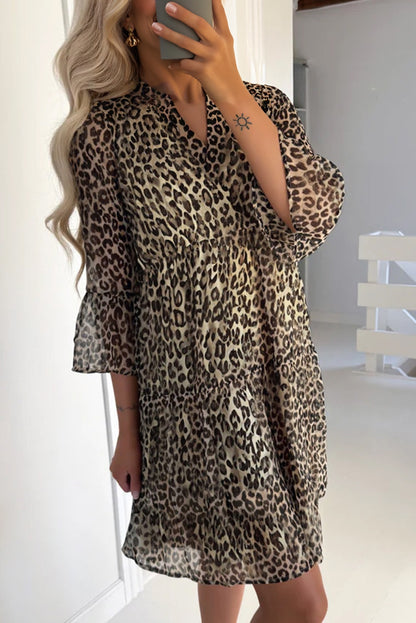 leopard swing dress
