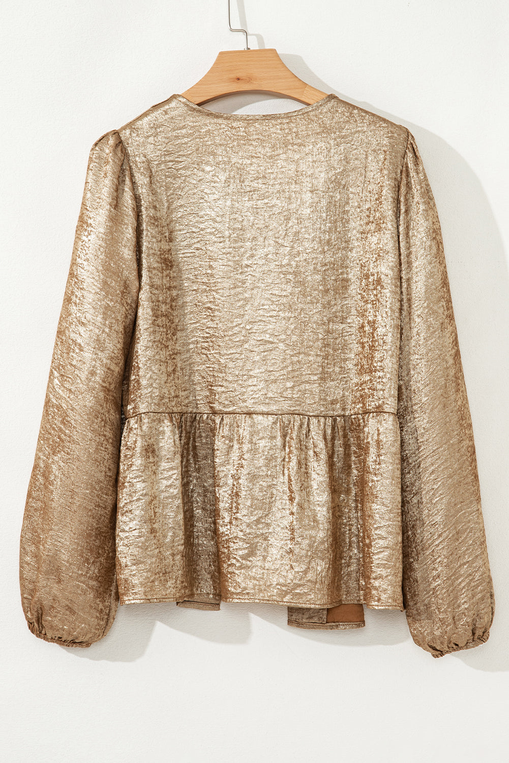 metallic blouse