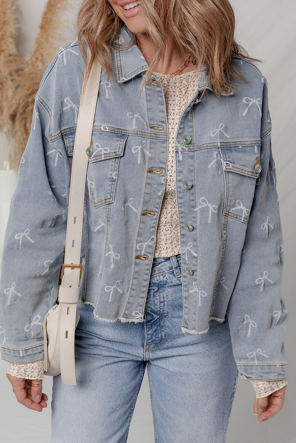Raw Hem Denim Jacket