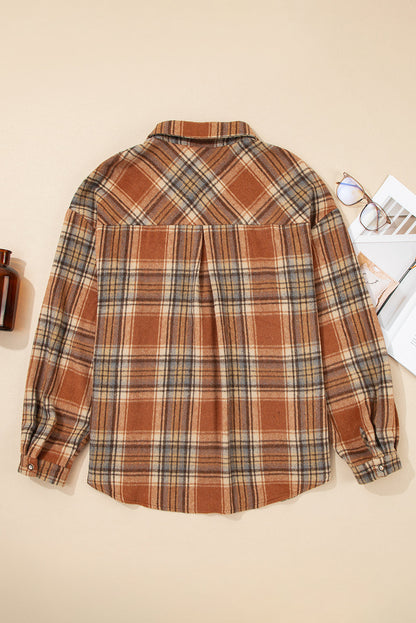 plus size plaid shacket