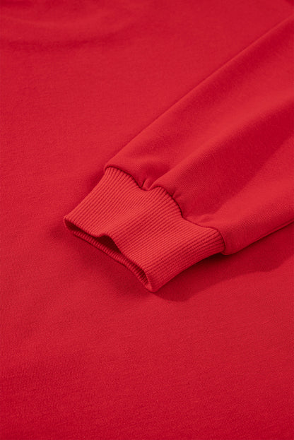 Red Plaid Mama Graphic Christmas Holiday Crewneck Pullover and Pants Two Piece Lounge Set